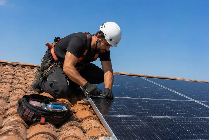 Maintenance et monitoring de panneaux solaires à Chavannaz