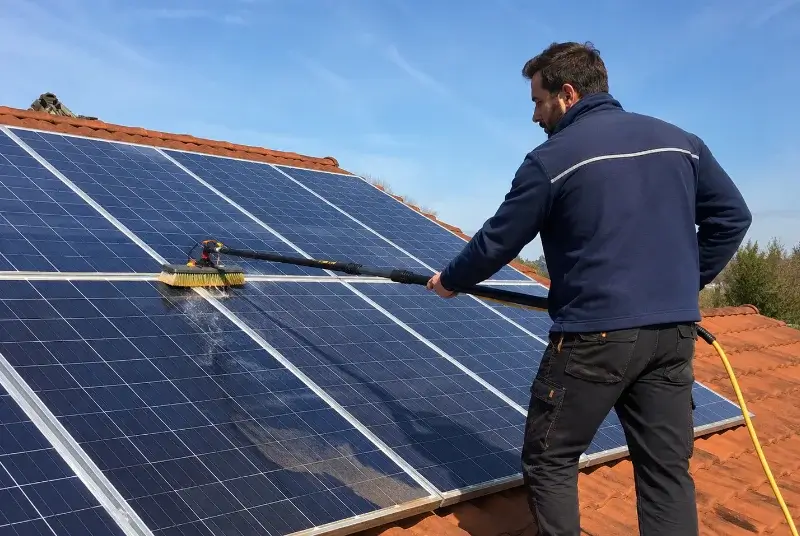 Nettoyage et entretien de panneaux solaires à Chavannaz
